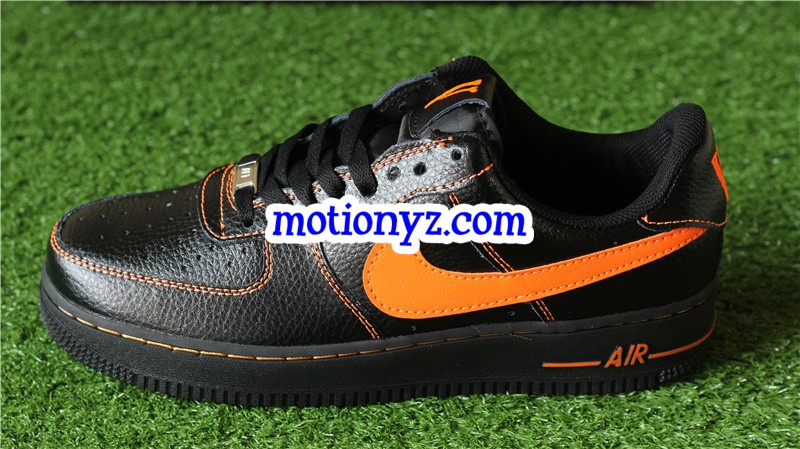 Special Field vlone X Air Force 1 Low Black Orange